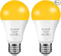 Amber Yellow LED Light Bulb, 7W Dusk to Dawn Bulbs 40W Equivalent A19 Auto by ProPOW