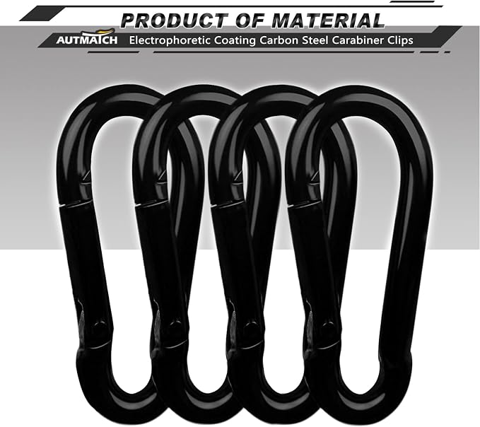 AUTMATCH Carabiner Clips, 4 Pack - Image 2