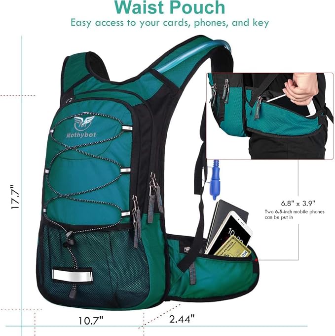 Mothybot Hydration Pack, Insulated Hydration Backpack - Image 4