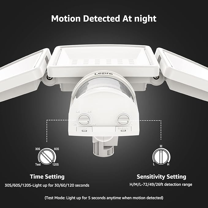 Lepro LED Security Lights, Outdoor Motion Sensor Light, Flood Lights - Image 6