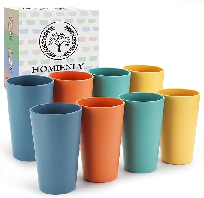 Homienly Reusable Plastic Cups by HOMIENLY
