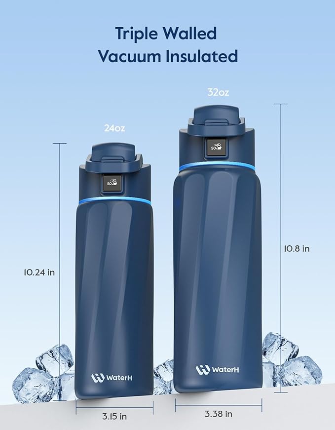 BOOST Smart Water Bottle with Reminder & Tracker, Double Wall Vacuum Insulated - Image 5