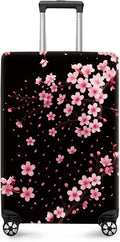 ANNA QUEEN Cherry Blossom Luggage Cover, Elegant Pink Sakura Design Suitcase by ANNAQUEEN