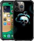 for iPhone 14 Pro Max Case, Skeleton Winding Snake Pattern Graphic Design Girl by FKBRCL4U