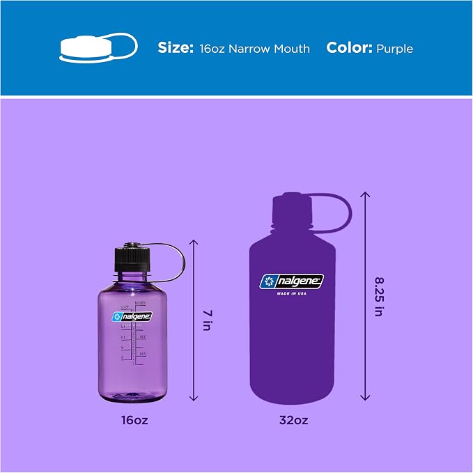 Nalgene 16 oz Narrow Mouth Water Bottle | BPA-Free, Durable & Leak Proof - Image 5