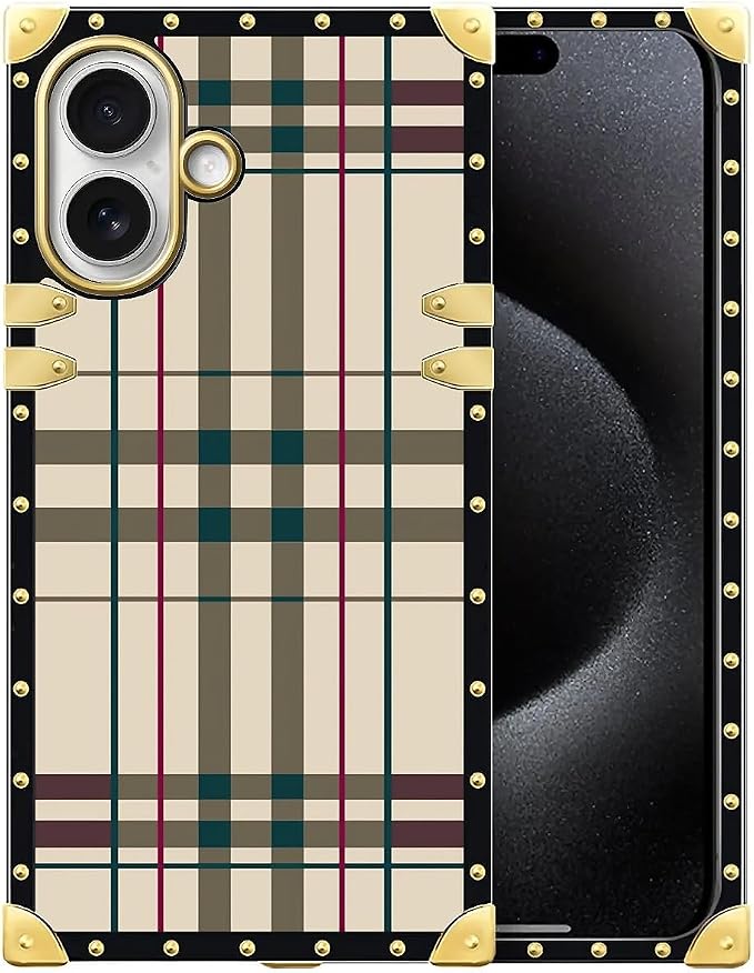 for iPhone 17 Case Luxury Golden Decoration by Unknown