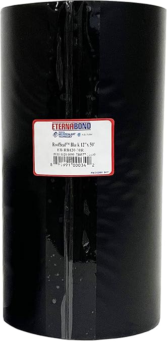 EternaBond RoofSeal Black 12" x50' MicroSealant UV Stable RV Roof Seal Repair by ETERNABOND