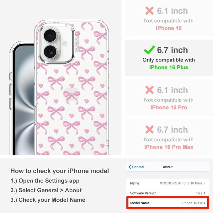 MOSNOVO Case for iPhone 16 Plus - Image 2