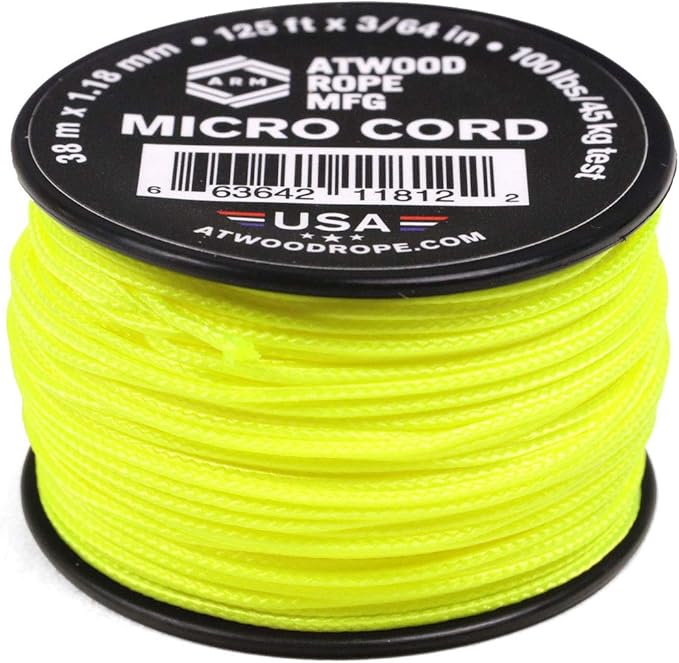 Atwood Rope MFG Micro Utility Cord 1.18mm X 125ft Reusable Spool | Tactical by AtwoodRopeMFG