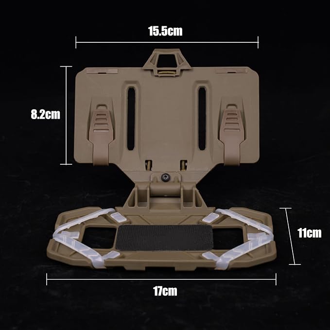 Zhongren Tactical Plate Carrier Vest Attachments Universal Phone Chest Mount - Image 2