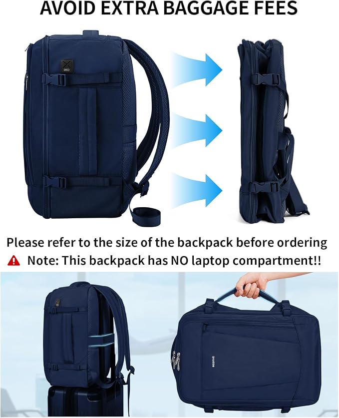 ECOHUB 17'' Travel Backpack, Personal Item Backpack - Image 6