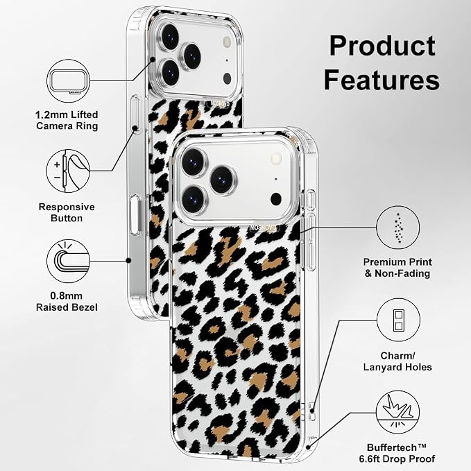 MOSNOVO for iPhone 17 Pro Max Case | Military Grade 6.6ft Drop Tested | Camera - Image 7