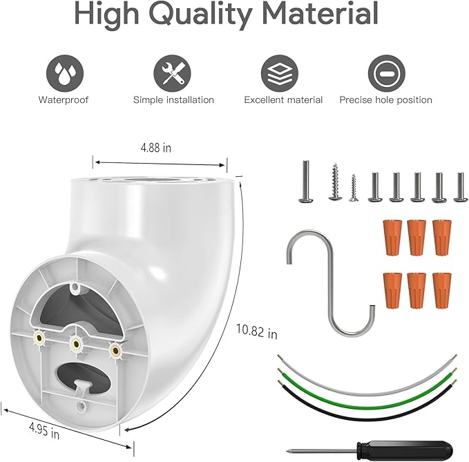 Eave Mount for Ring Floodlight Cam Wired Pro & / Plus, Ring Smart Lighting - Image 3