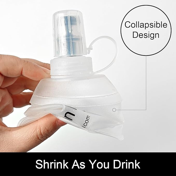 WILDREEDS 500ml Soft Flask, TPU Collapsible Soft Water Bottle - Image 4