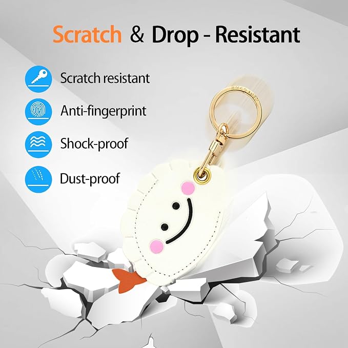 Leather Keychain Case Holder Compatible - Image 3