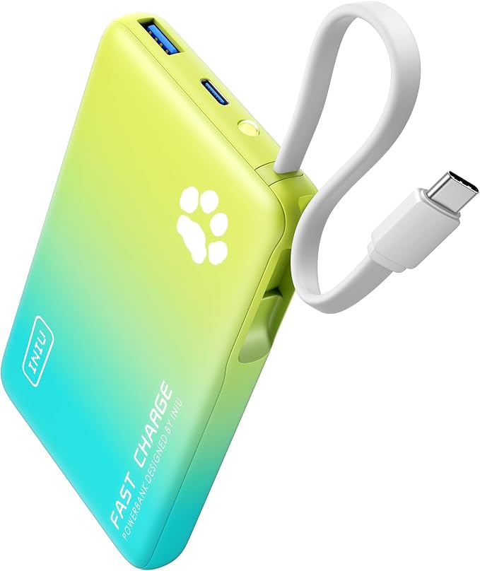 INIU Portable Charger, 45W PD Slim 10000mAh Power Bank