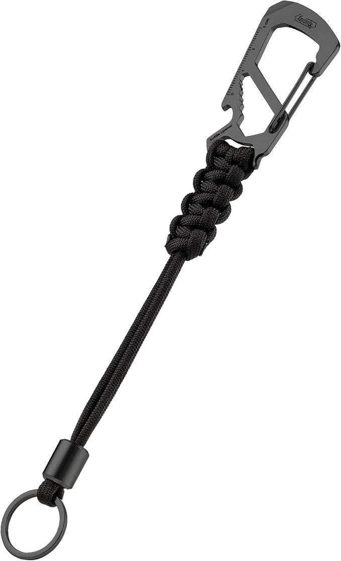 KeyUnity KC04 Paracord Keychain Carabiner Clip, Braided Lanyard by KeyUnity