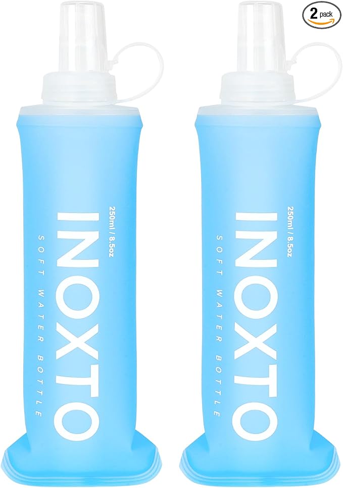 INOXTO Soft Flask, Collapsible Soft Water Bottles by INOXTO