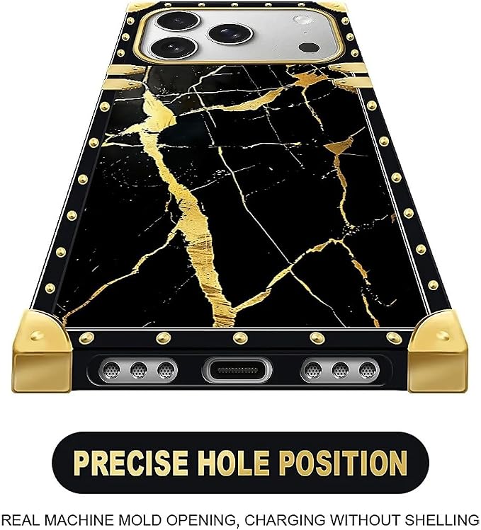 for iPhone 17 Pro Case Luxury Golden Decoration - Image 5