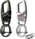 Keychain with Carabiner Clip, 4 Heavy Duty Key Rings and D Ring by Welcomehere%EF%BC%81