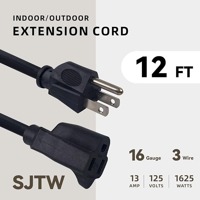 12ft Outdoor Extension Cord - Image 2