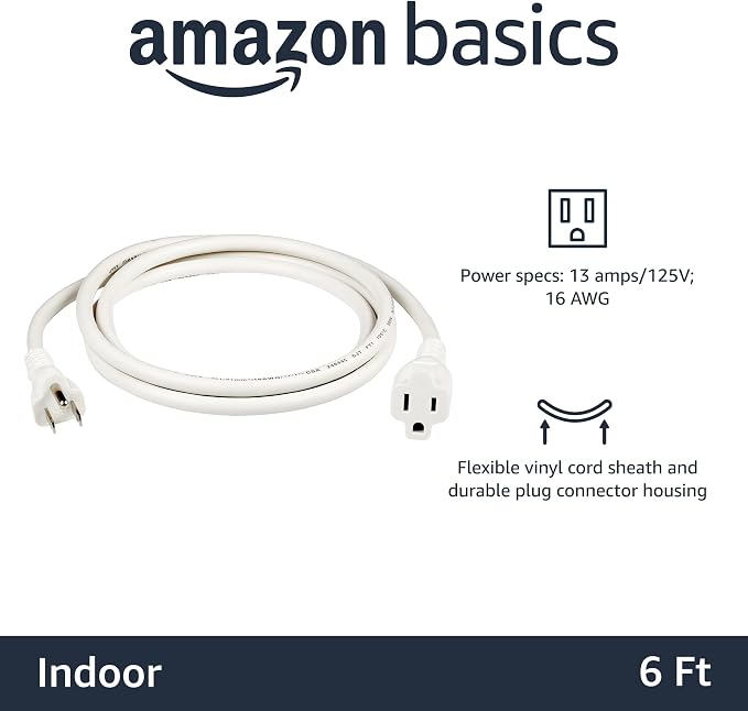 Amazon Basics 3-Prong Extension Cord - Image 2
