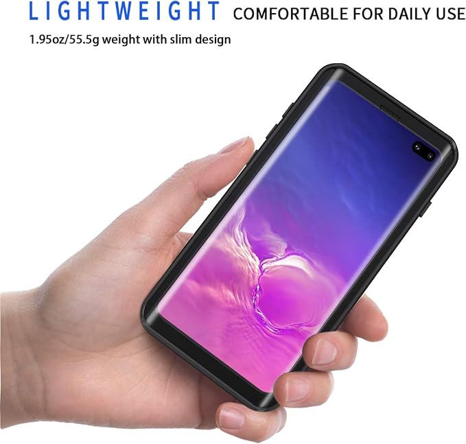 Lanhiem for Samsung Galaxy S10+ Plus Case, IP68 Waterproof Dustproof Case - Image 2