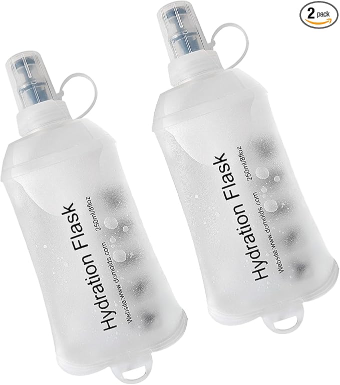 WILDREEDS 250ml Soft Flask, TPU Collapsible Soft Water Bottle by WILDREEDS