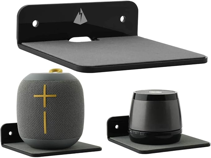 TXEsign Small Wall Shelf Speaker Stand, Mount - Image 4
