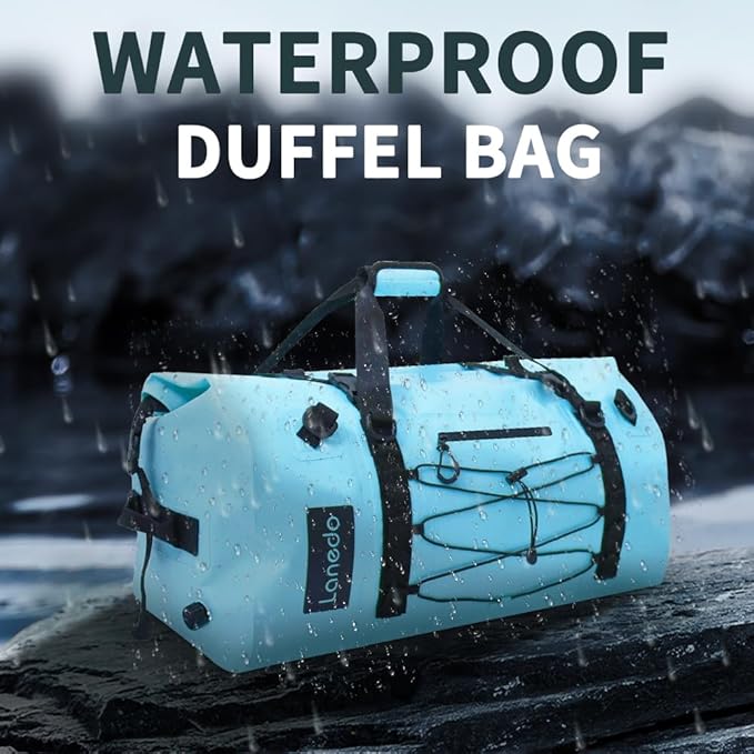 80L Dry Bag Large Waterproof Bag Roll-Top Heavy Duty Fishing Duffel Bag - Image 2