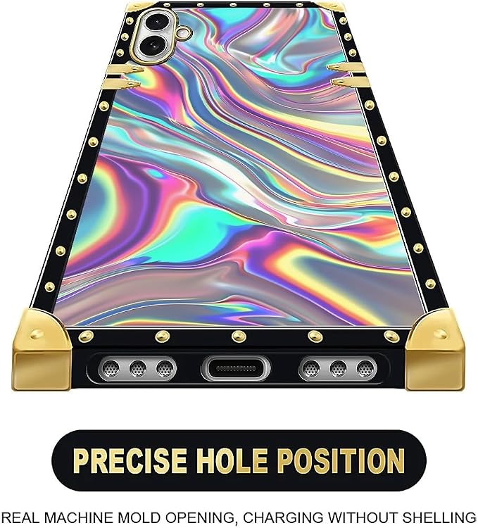 for iPhone 17 Case Luxury Golden Decoration - Image 5