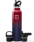 IRON °FLASK Camping & Hiking Hydration Flask - 24 oz Dark Rainbow by IronFlask