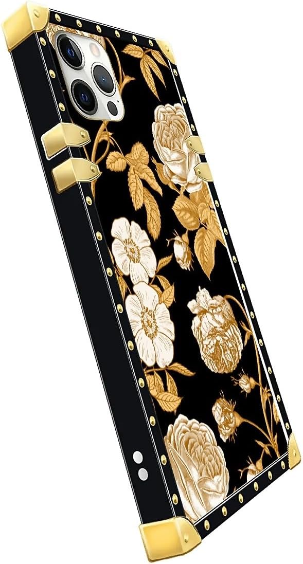 Compatible with iPhone 11 Pro Max Case, Blooming Rose Golden Flower Luxury - Image 4