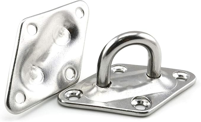 heyous 2 Set M8 Suspension Ceiling Wall Mount U Hook Anchor Hanger Stainless - Image 2