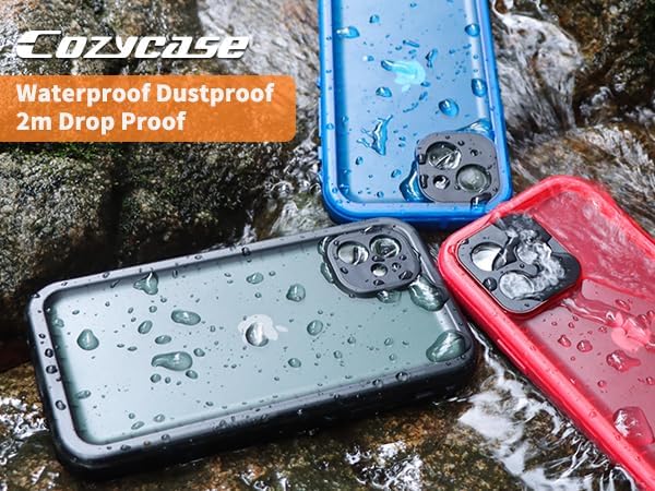 Cozycase Compatible with Waterproof iPhone 11 case, Built-in Screen Protector - Image 9