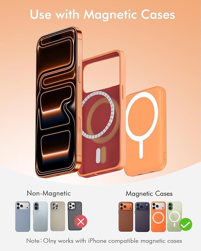 podoru for Magnetic Battery Pack, 5000mAh Magnetic Power Bank - Image 2