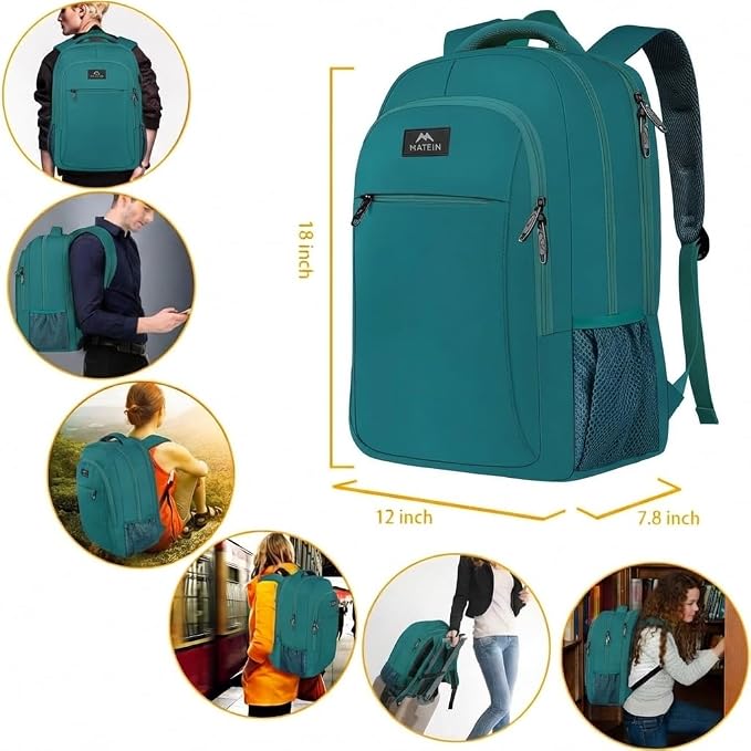 MATEIN Slim Laptop Backpack, Anti Theft 15.6 inch Computer Travel Backpack - Image 2