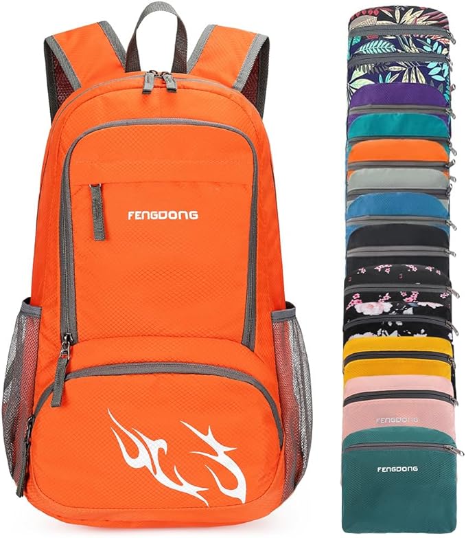 FENGDONG 35L Lightweight Foldable Waterproof Packable Travel Small Hiking by FENGDONG