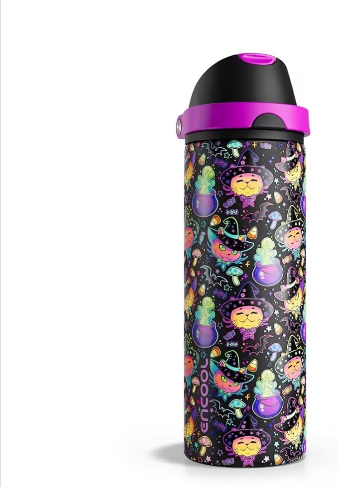 Insulated Water Bottle with Straw by ENCOOL