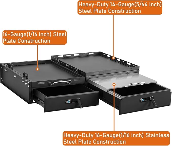 Hooke Road JK JL Trunk Cargo Storage Drawer System & Fridge Slide Mount & - Image 8