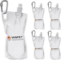 VANPET 1L Hiking Collapsible Water Bottles, 33OZ BPA-Free Plastic Flasks by VANPET