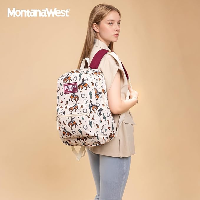 Montana West Backpack for Women Men 2 PCS Lightweight College Bookbags Casual - Image 6