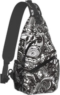 Sling Backpack For Men Hiking Daypack Crossbody Shoulder Bag Travel Chest Pack by Wizfuyq
