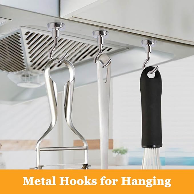 30Pcs Super Strong Magnetic Hooks, 25lbs Magnetic Hook Heavy Duty - Image 5