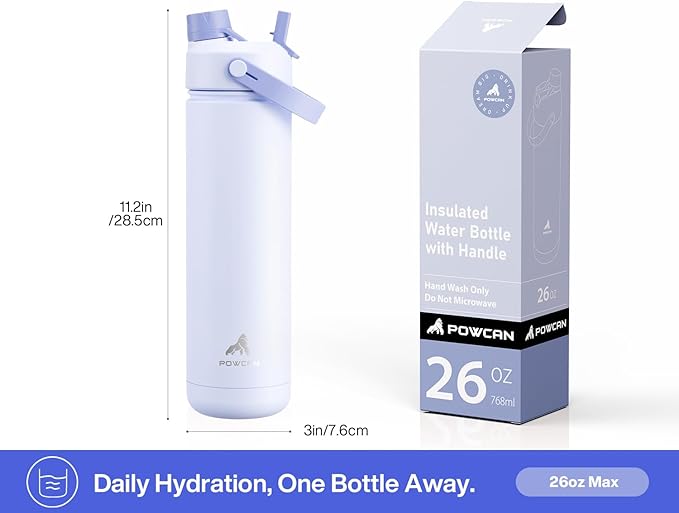 POWCAN 26 oz Insulated Water Bottle - Image 6