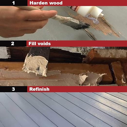 PC-Products PC-Woody Wood Repair Epoxy Paste, Two-Part 12 oz, and PC-Petrifier - Image 3