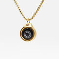 Engraved Compass Necklace, Navigation Compass Necklace by DETUCK