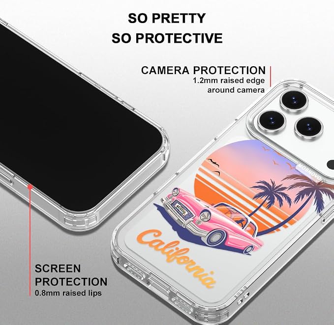MOSNOVO for iPhone 17 Pro Case, Shockproof Military-Grade Protection 6.6ft Drop - Image 4