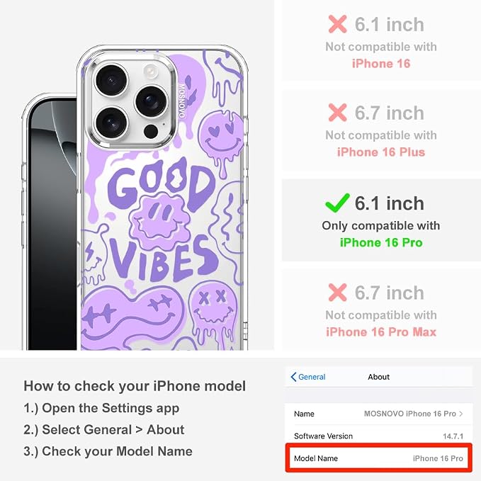 MOSNOVO Case for iPhone 16 Pro - Image 2