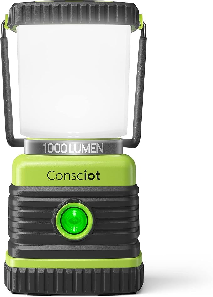 LED Camping Lantern, Consciot Battery Powered LED Lantern Flashlight, 4 Light by Consciot